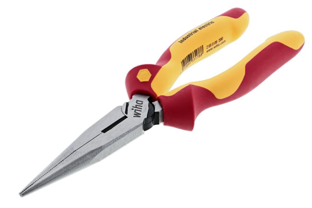 Wiha Long Nose Pliers Insulated Industrial 8in, large image number 3