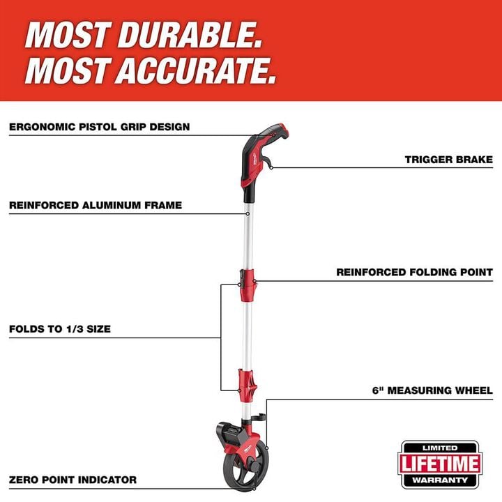 Milwaukee 6 in. Measuring Wheel, large image number 1
