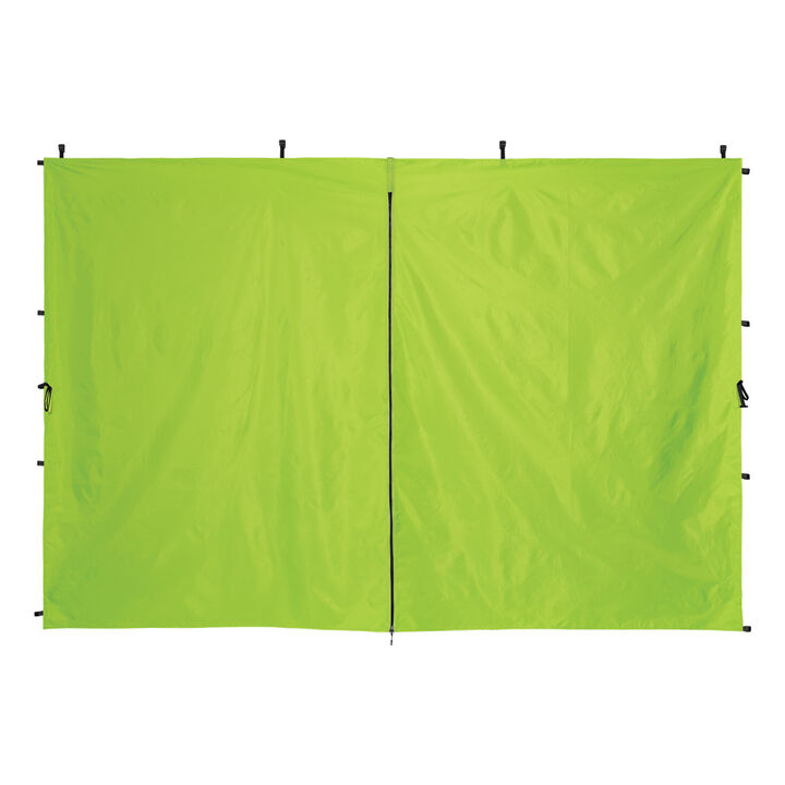 Ergodyne 10 Ft Pop-Up Tent Zipper Door Sidewall Hi-Vis Green, large image number 6