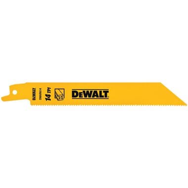 DEWALT 6-in 14TPI Bi-Metal Reciprocating Blade