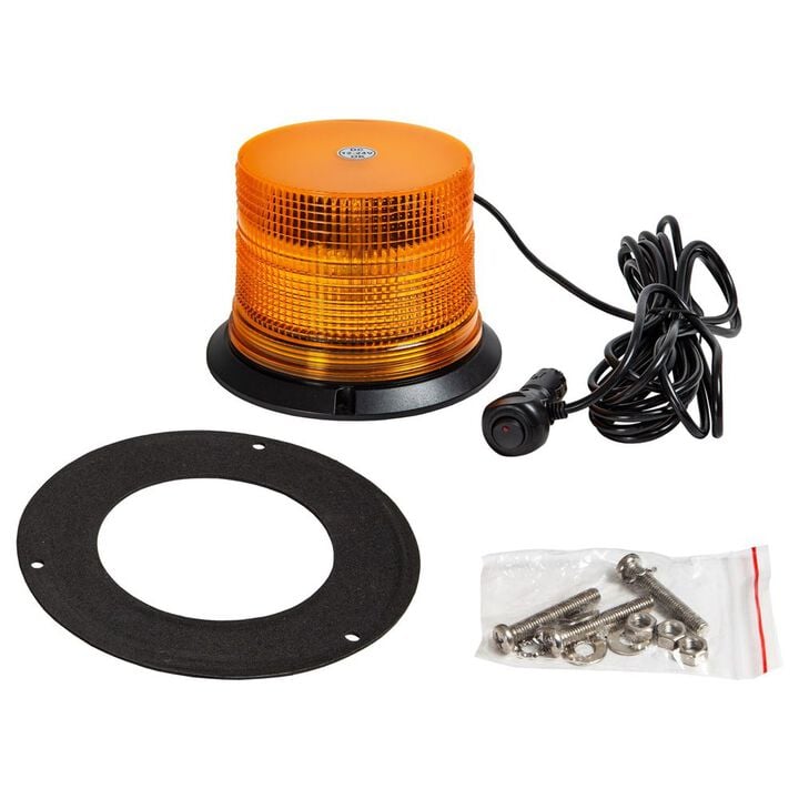 Buyers Products Company 6-1/2 Inch x 5 Inch LED Beacon Light Amber, large image number 0