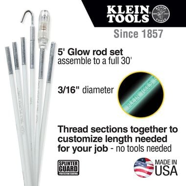 Klein Tools 30' Glow Rod Set, large image number 1