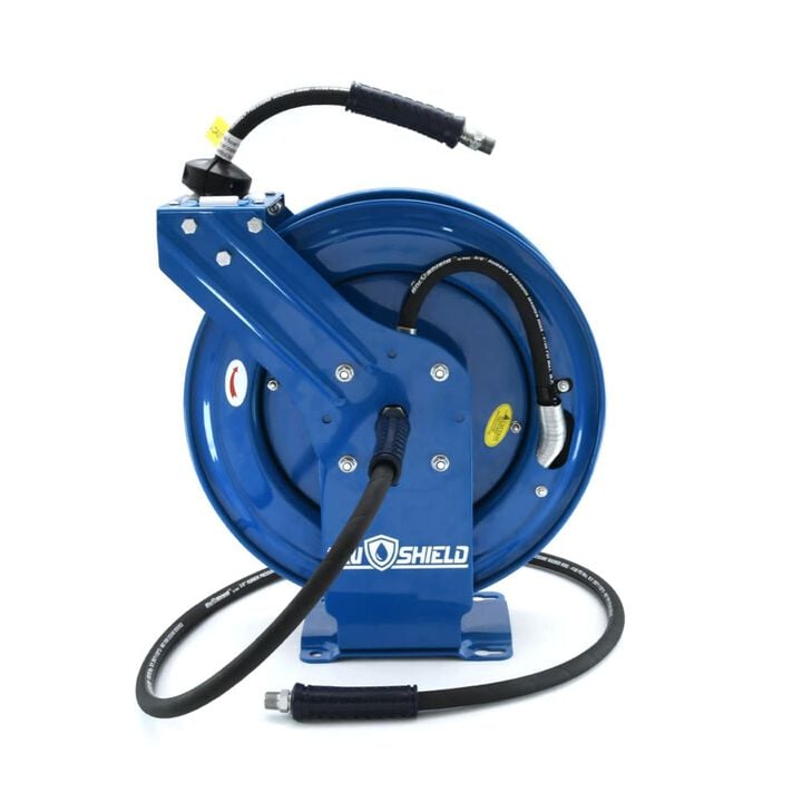 BluBird 3/8 Inch x 100 Ft Heavy Duty Dual Arm Pressure Washer Hose Reel, large image number 3