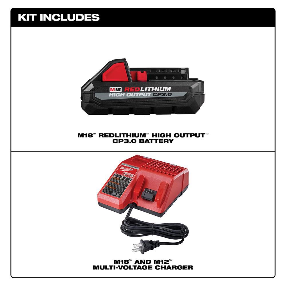 Milwaukee Promotional M18 Redlithium High Output CP3.0 Starter Kit, large image number 2