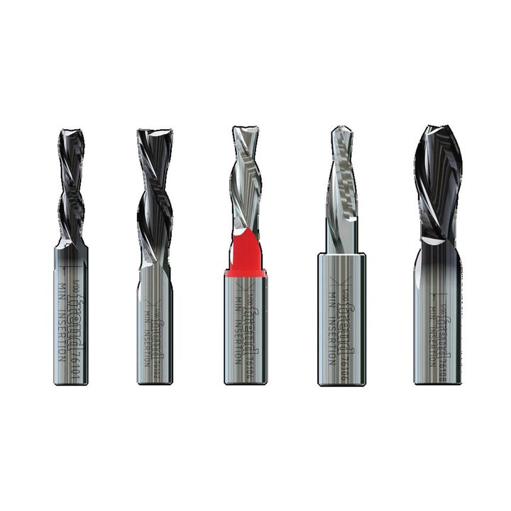Freud 5 piece Down Spiral Bit Set, large image number 1