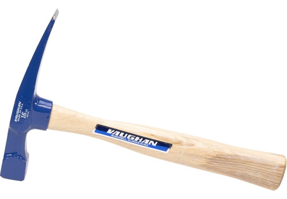 Vaughan 16 Oz Steel Face Bricklayer Hammer with Hickory Handle, large image number 4
