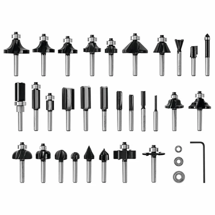 Bosch Carbide Tipped Wood Router Bit Set 30pc