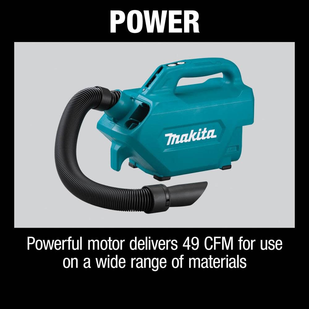 Makita 18V LXT LithiumIon Handheld Canister Vacuum (Bare Tool) XLC07Z