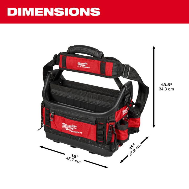 Milwaukee PACKOUT 15 Inch Structured Tote, large image number 2