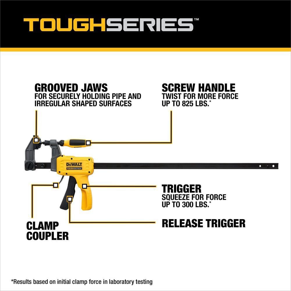 DEWALT ToughSeries 24 Inch Hybrid Clamp, large image number 2