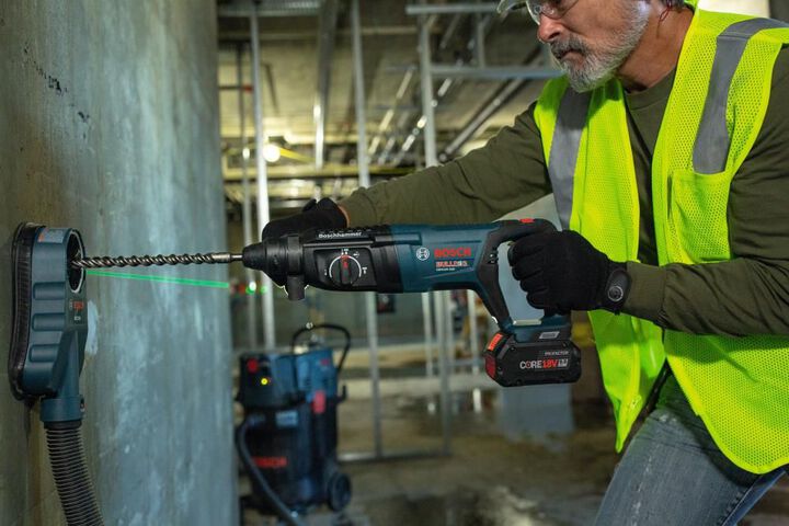 Bosch 18V EC Bulldog 1in Rotary Hammer SDS plus Brushless Kit, large image number 3