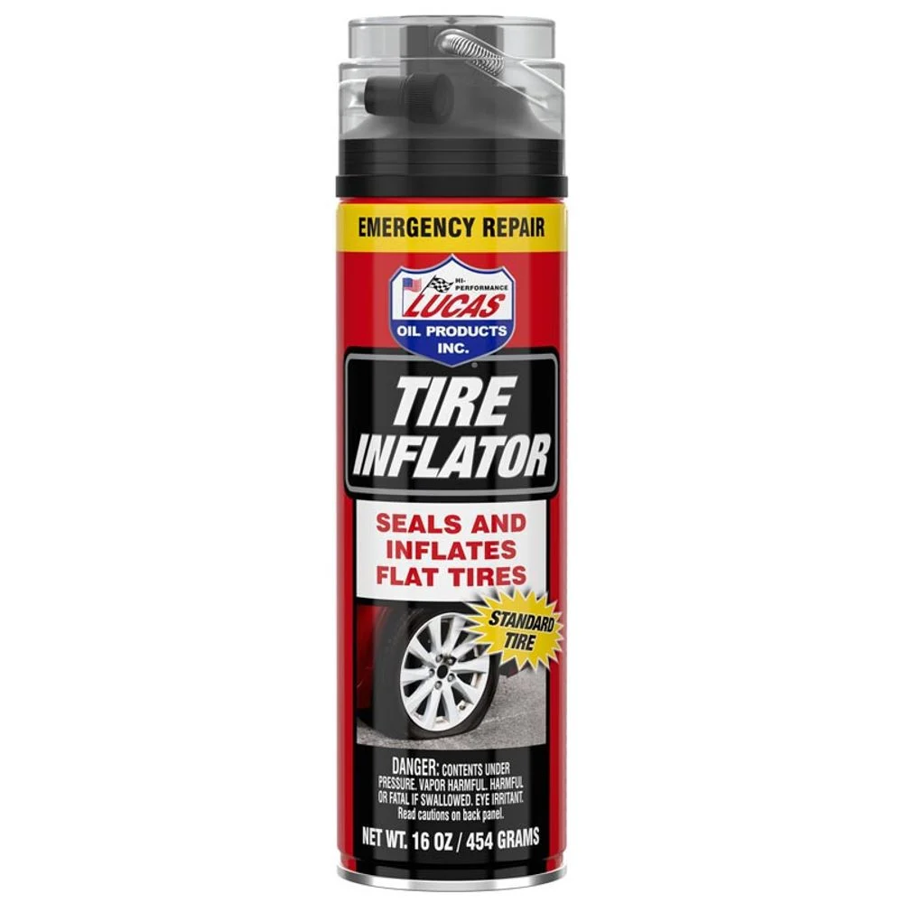 Lucas Oil Non-Flammable Tire Inflator with Hose Assembly 16 Fluid Ounces, large image number 1