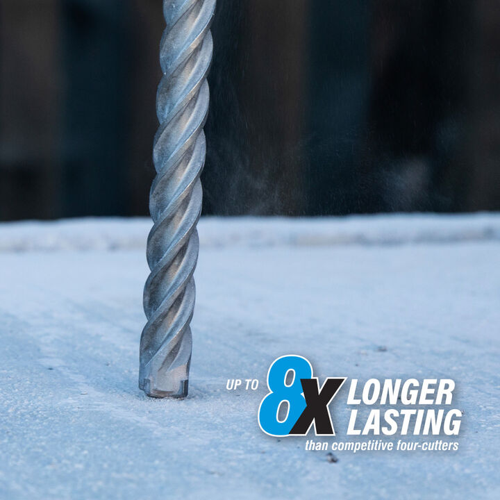 Spyder 1/2 Inch x 12 Inch SDS-Plus 4-Cutter Carbide-Tip Hammer Drill Bit, large image number 1