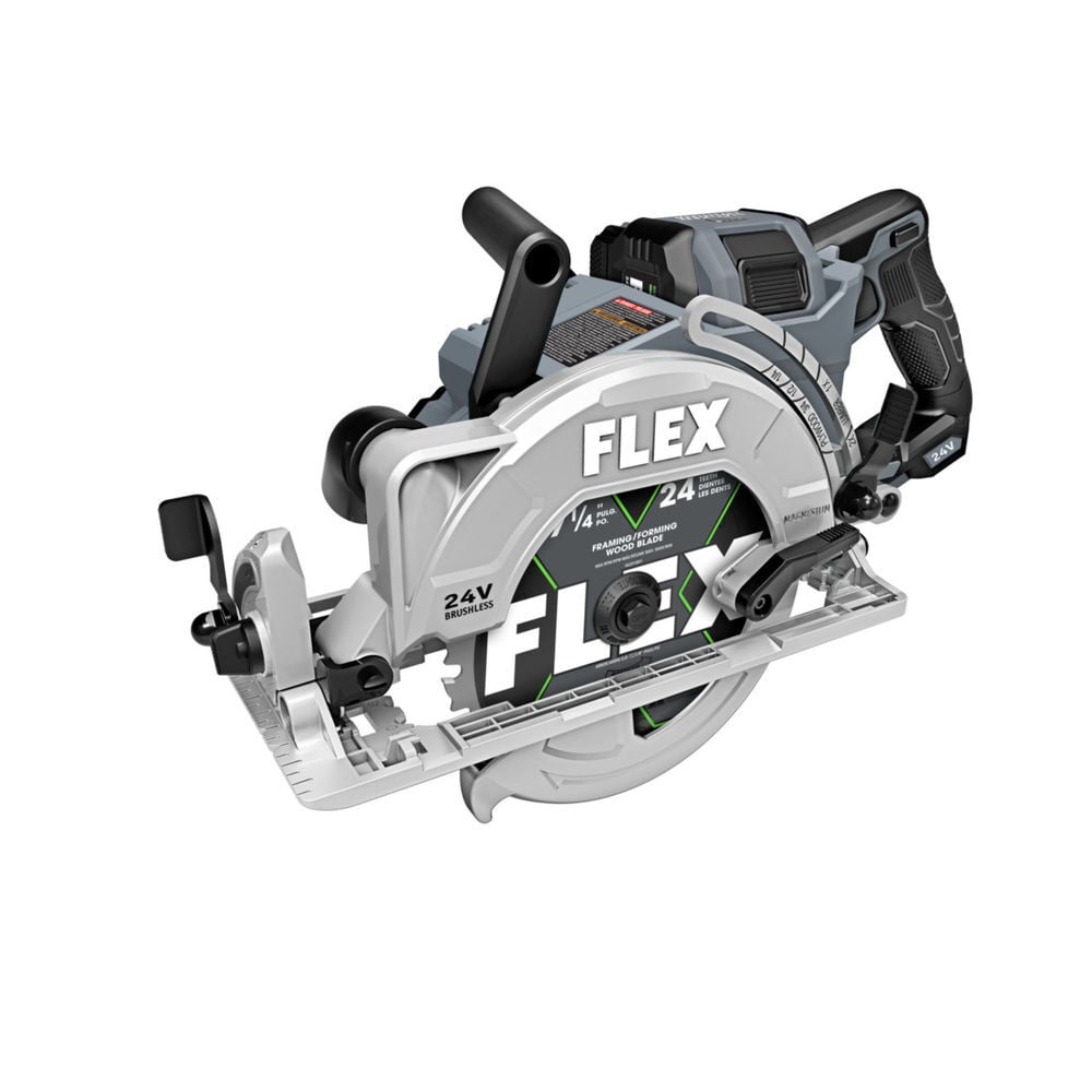 FLEX 24V 7 1/4in Circular Saw Rear Handle Stacked Lithium Battery Kit, large image number 4