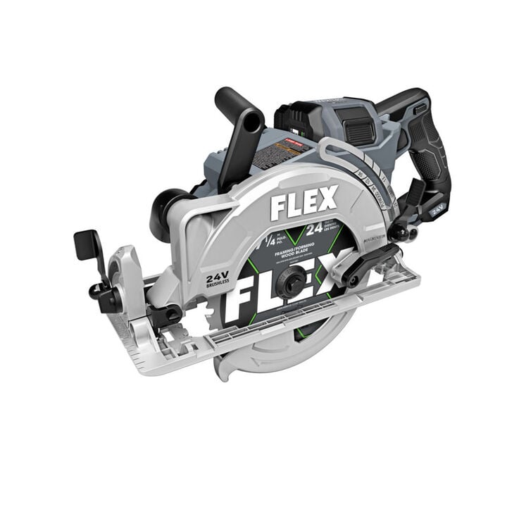FLEX 24V 7 1/4in Circular Saw Rear Handle Stacked Lithium Battery Kit, large image number 3
