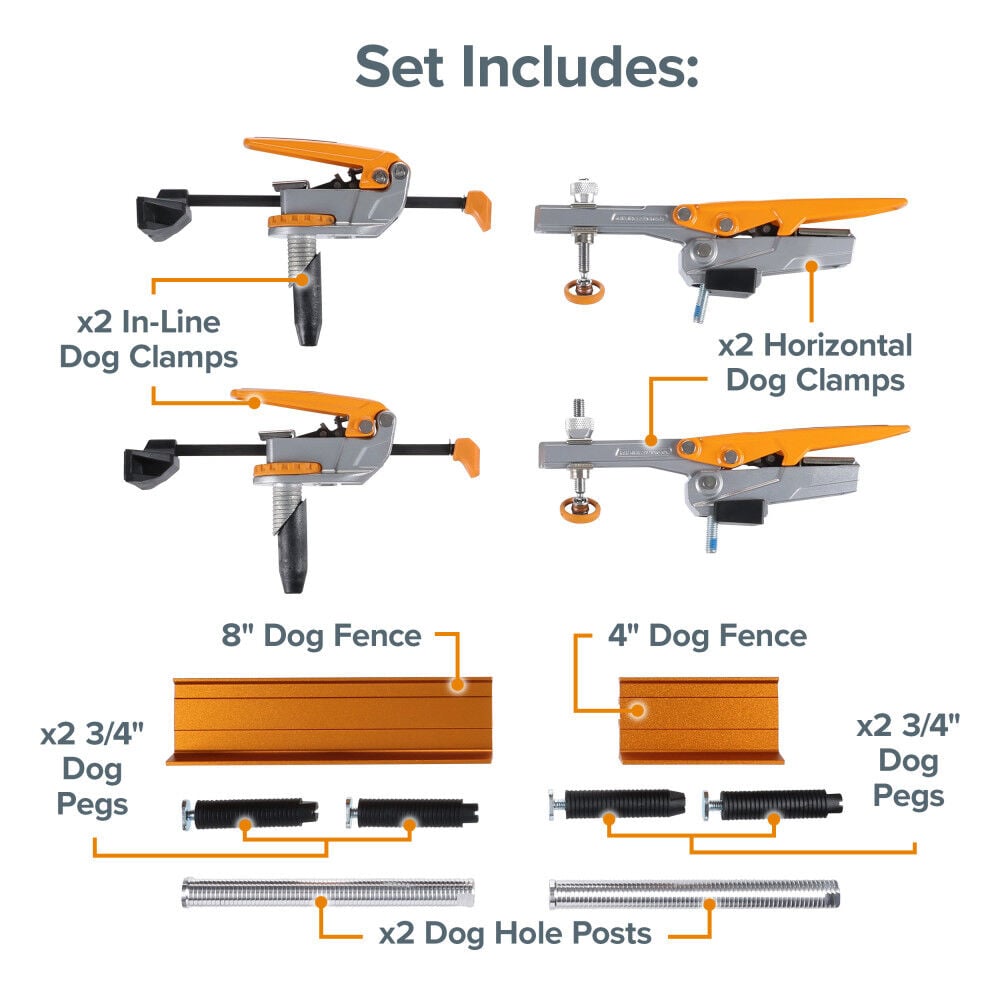 Bora Portamate Deluxe Dog Clamp Package 3/4 Inch, large image number 2