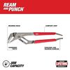 Milwaukee 10 In. Straight-Jaw Pliers, small