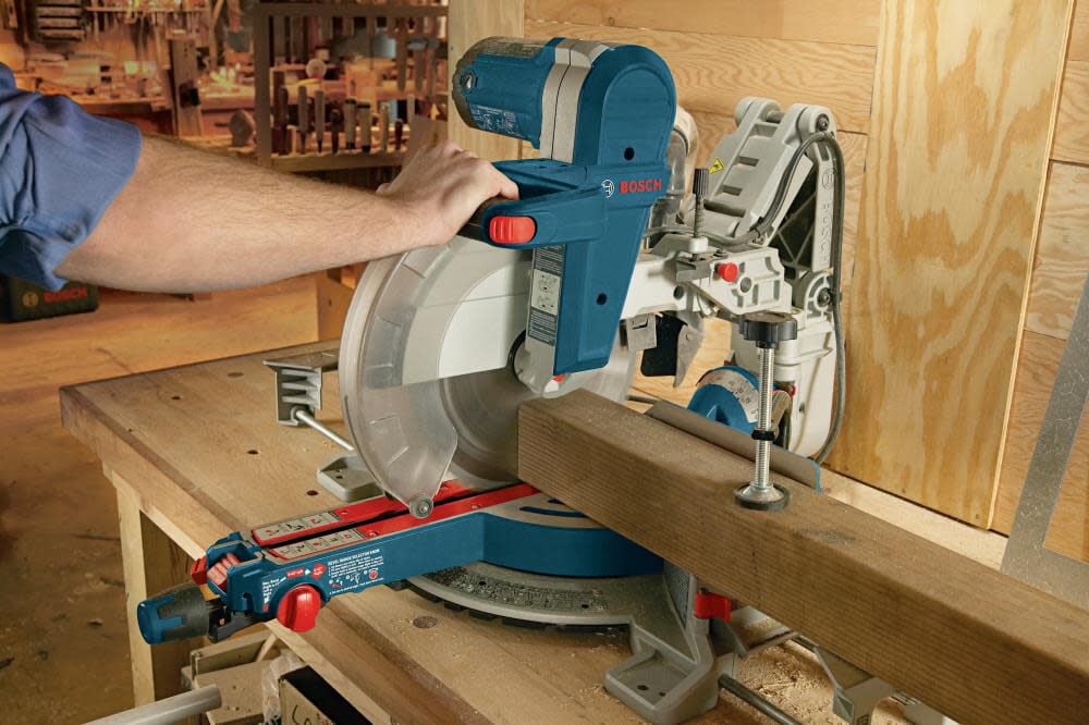 Bosch Miter Saw Dual Bevel Glide 12in Reconditioned, large image number 4