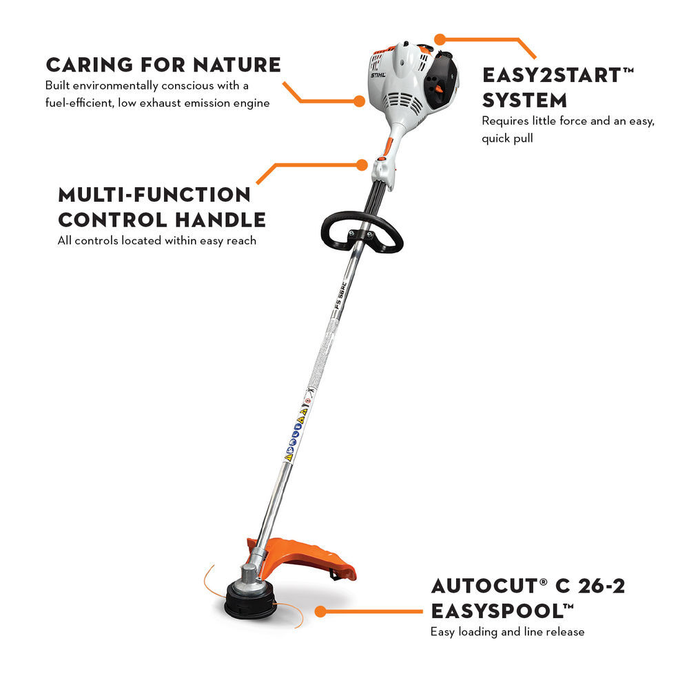 Stihl FS 56 RC-E Easy2Start Gas Powered 27.2cc String Trimmer, large image number 2