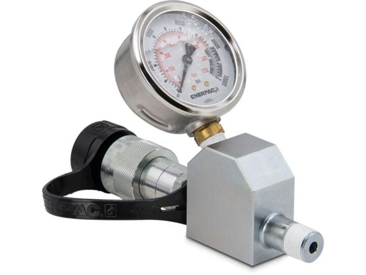 Enerpac 10000 PSI 45 Deg Gauge Adapter Assembly, large image number 0