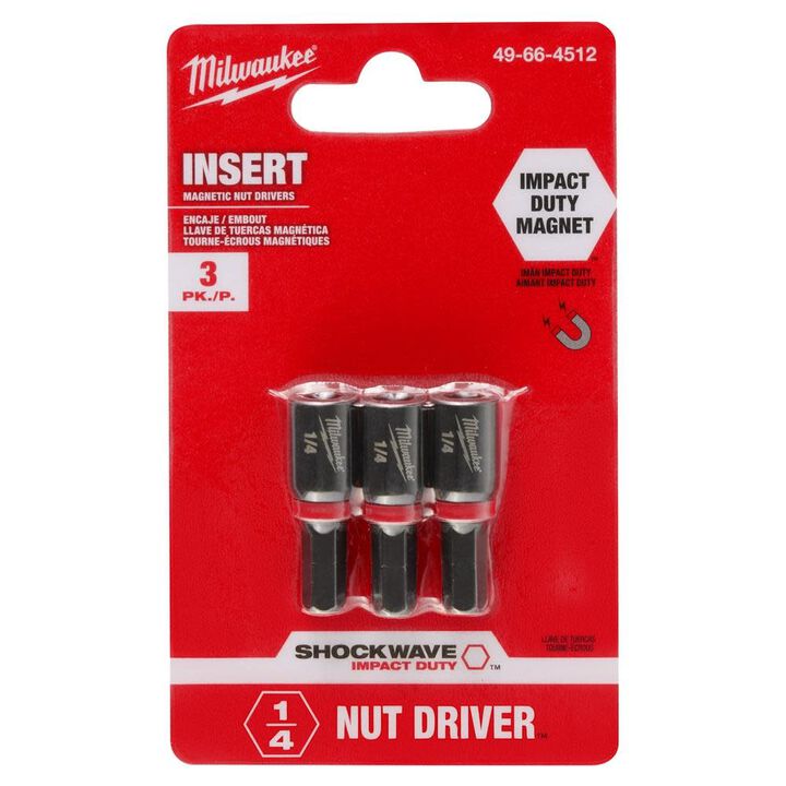 Milwaukee SHOCKWAVE 1/4 in. Insert Nut Driver 3PK, large image number 9