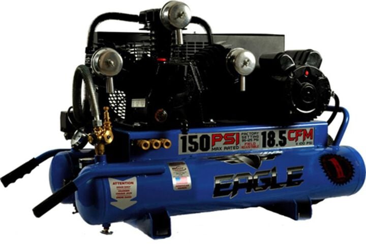 Eagle Compressor Air Compressor 5 HP 8 Gallon Wheelbarrow Electric
