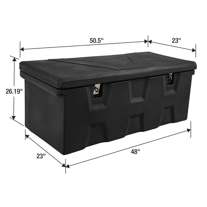 Buyers Products Company 26x23x51 Inch Black Poly Multipurpose Chest, large image number 9