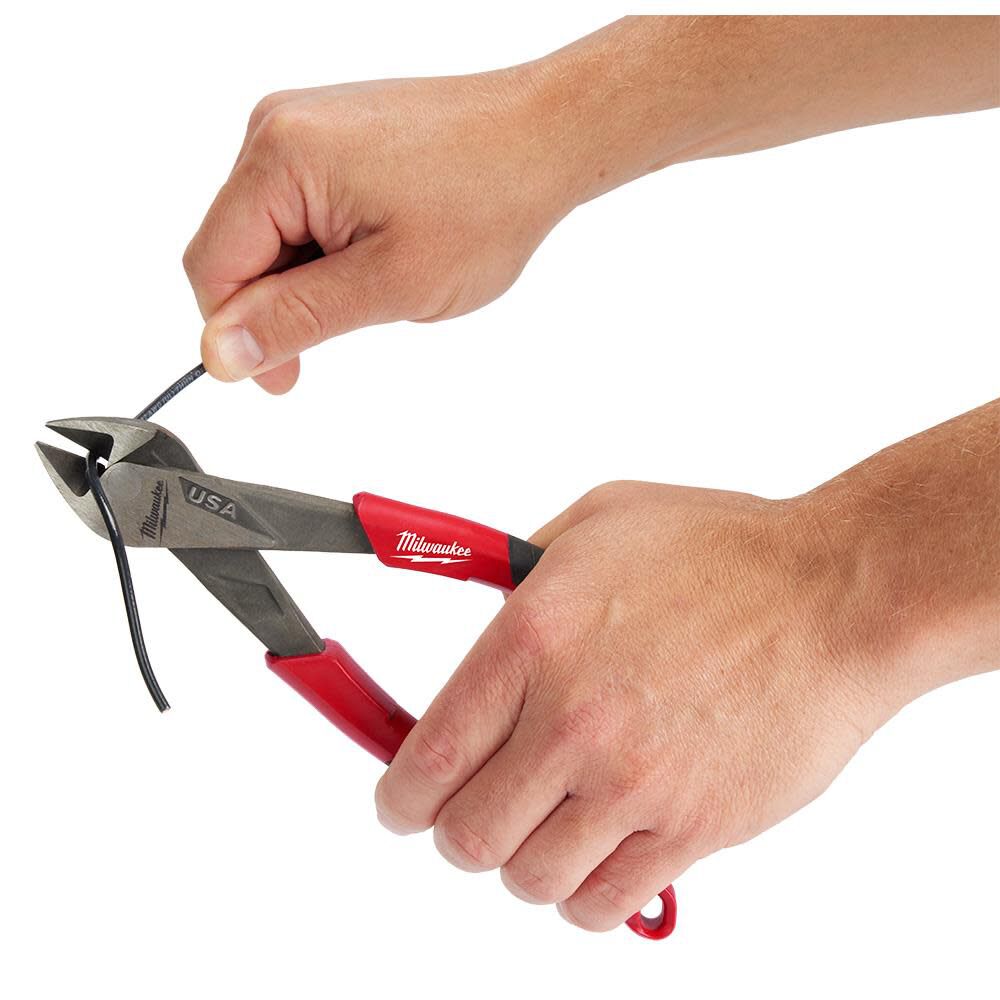 Milwaukee 7inch Diagonal Comfort Grip Cutting Pliers (USA), large image number 8