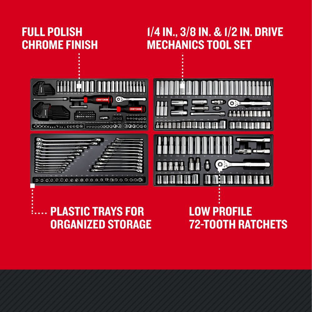 CRAFTSMAN Mechanics Tool Set, 308pc, large image number 2
