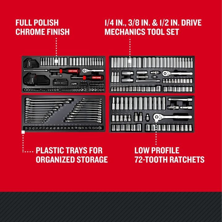 CRAFTSMAN Mechanics Tool Set, 308pc, large image number 1
