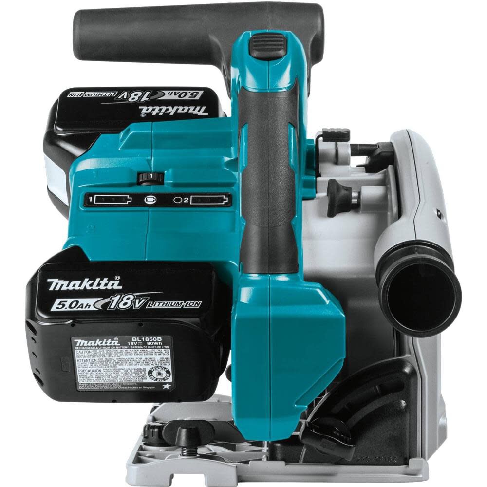 Makita X2 LXT Li-Ion 6-1/2in Track Saw Kit 18V Plunge XPS01PTJ - Acme Tools