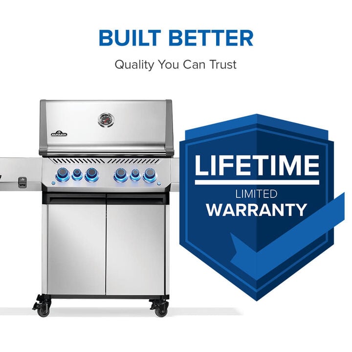 Napoleon Prestige 500 Natural Gas Grill with Infared Burners 82000 BTU Stainless Steel, large image number 3