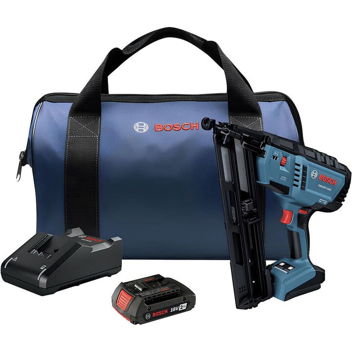Bosch 18V 15 Gauge Angled Finish Nailer Kit, Reconditioned