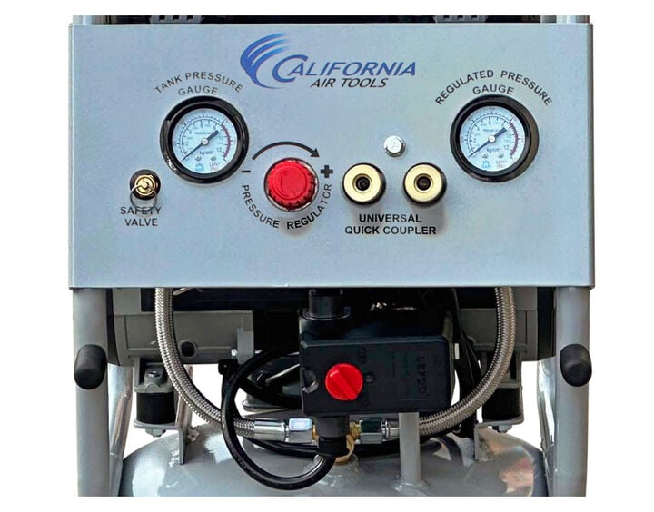California Air Tools Ultra Quiet Oil-Free Corded 2HP 10 Gallon Steel Tank Air Compressor, large image number 15