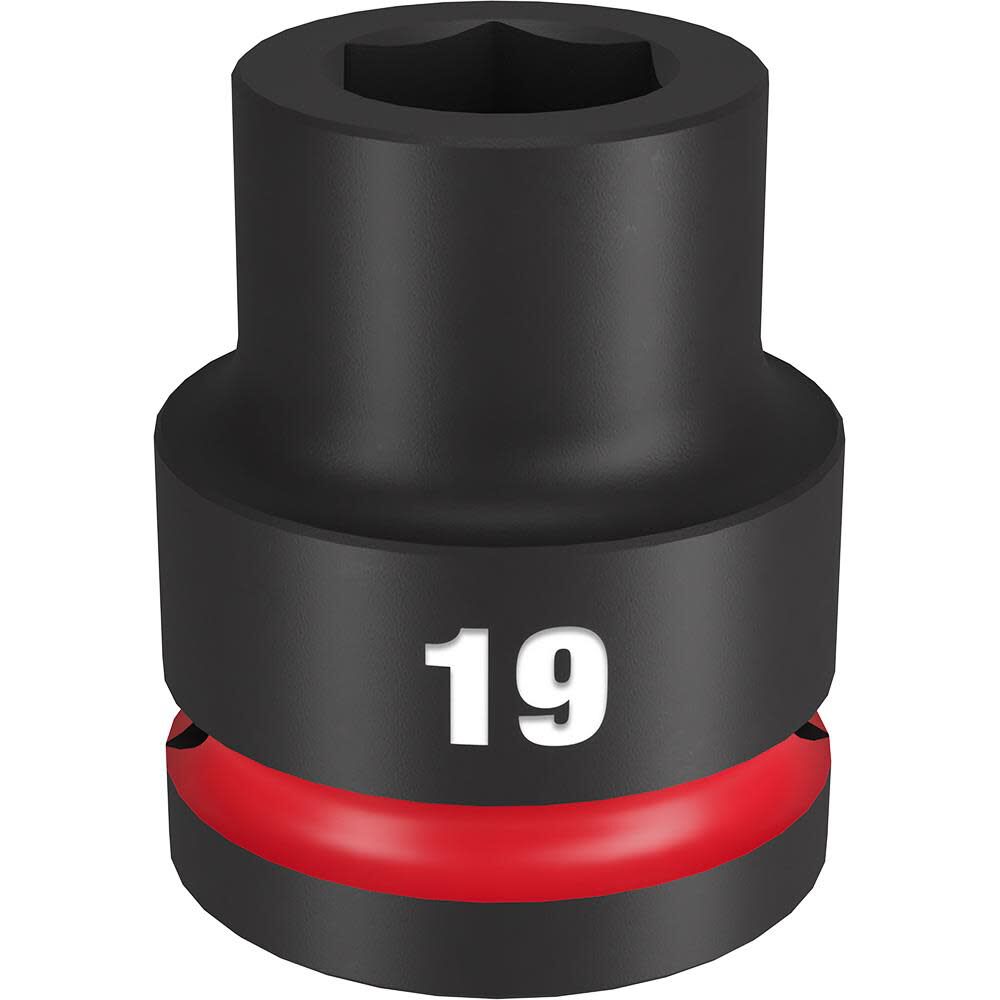 Milwaukee Impact Socket 3/4in Drive 19mm Standard 6 Point, large image number 1