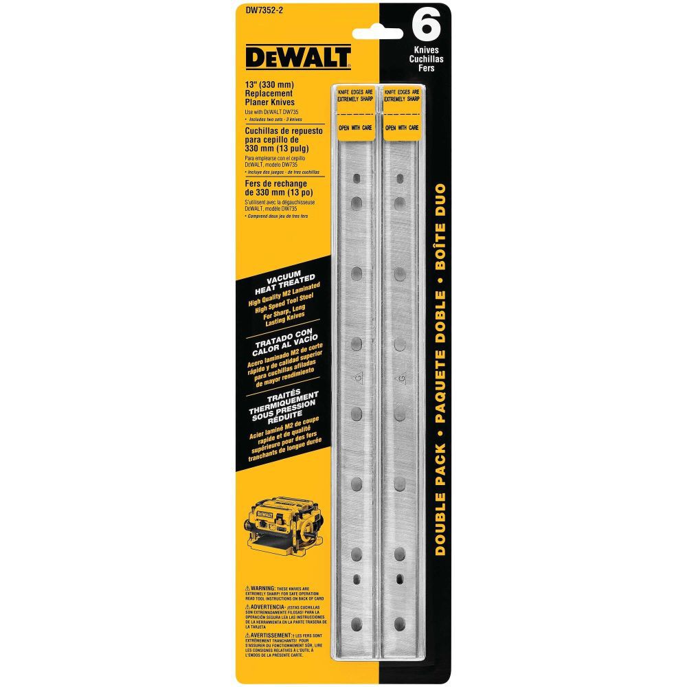 DEWALT Replacement Planer Knives for DW735, large image number 1