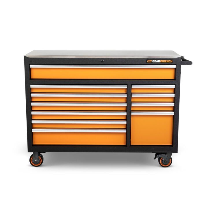 GEARWRENCH 52 in 11 Drawer GSX Series Rolling Tool Cabinet with Stainless Steel Worktop