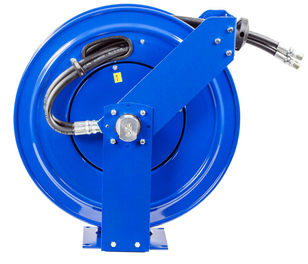 Coxreels Hose Reel Dual Hydraulic Hose Spring Rewind for Hydraulic Oil 1/2in ID 50' Hose 2500 PSI, large image number 4