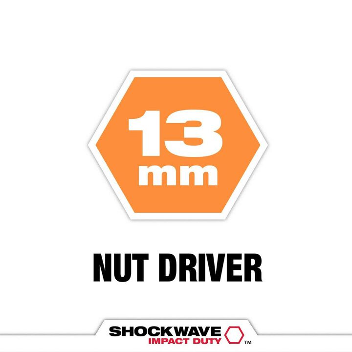 Milwaukee SHOCKWAVE 2-9/16 in. Magnetic Nut Driver 13 mm, large image number 1
