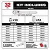 Milwaukee 3/8 32pc Ratchet and Socket Set in PACKOUT - Metric, small image number 2