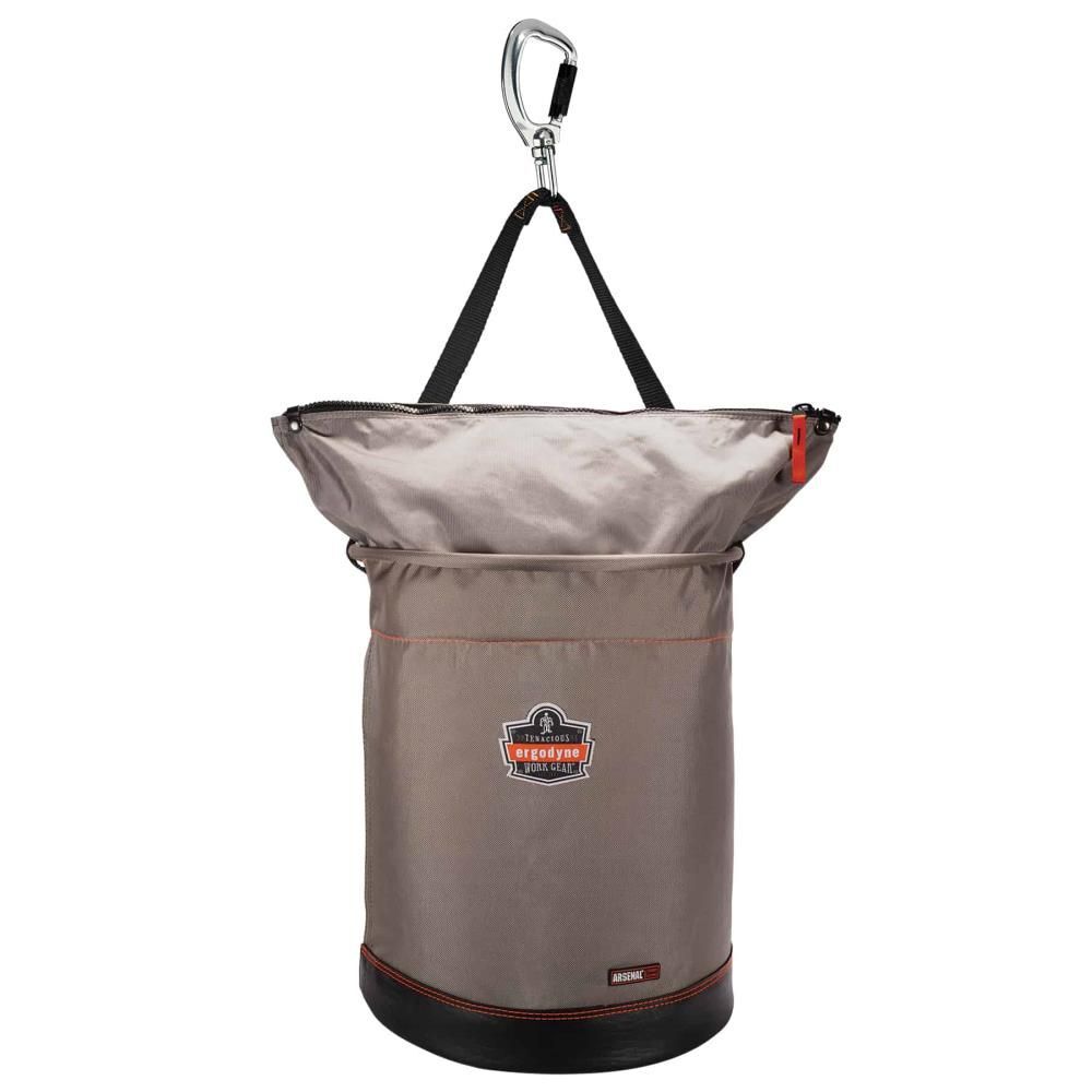 Ergodyne Hoist Bucket with Swiveling Carabiner XL Gray, large image number 1