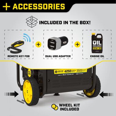 Champion Power Equipment 4250-Watt Open Frame Inverter with CO Shield and Wireless Remote Start, large image number 6