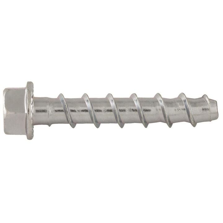 DEWALT Screw-Bolt+ 1/4 x 1-3/4 Inch Hex Head Concrete Screw Anchor 100 Pieces