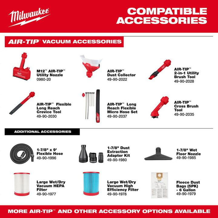 Milwaukee M18 FUEL NEXUS Dual Battery Wet/Dry Vacuum Motor Head with PACKOUT Compatibility and VACLINK (Bare Tool), large image number 7
