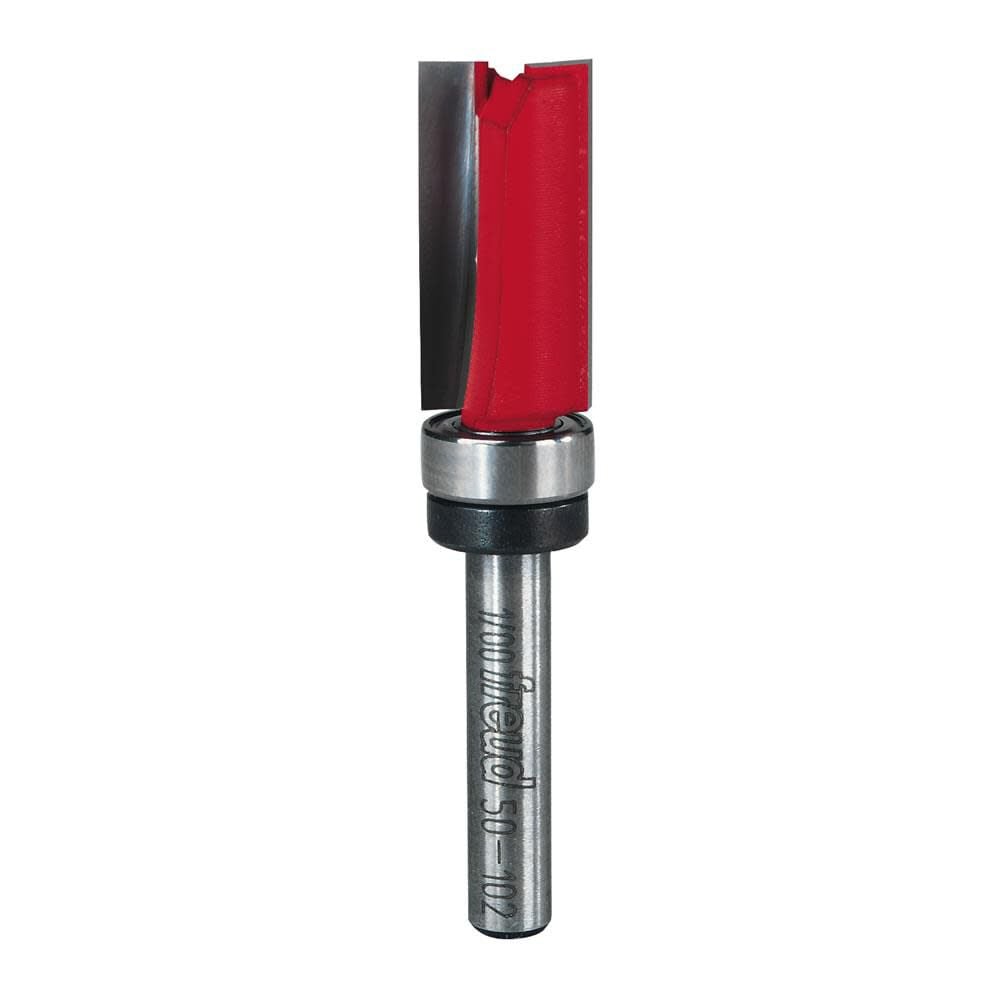 Freud 1/2 In. (Dia.) Top Bearing Flush Trim Bit with 1/4 In. Shank, large image number 1