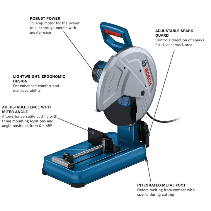 Bosch 15 Amp 14 Inch Abrasive Cut Off Machine, Reconditioned, large image number 11