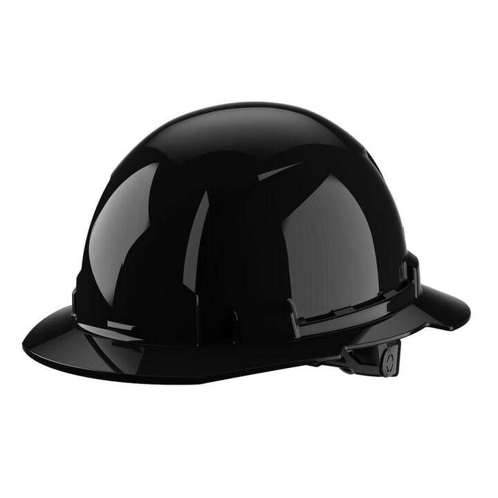 Milwaukee White Full Brim Hard Hat with 6pt Ratcheting Suspension Type 1 Class E Black