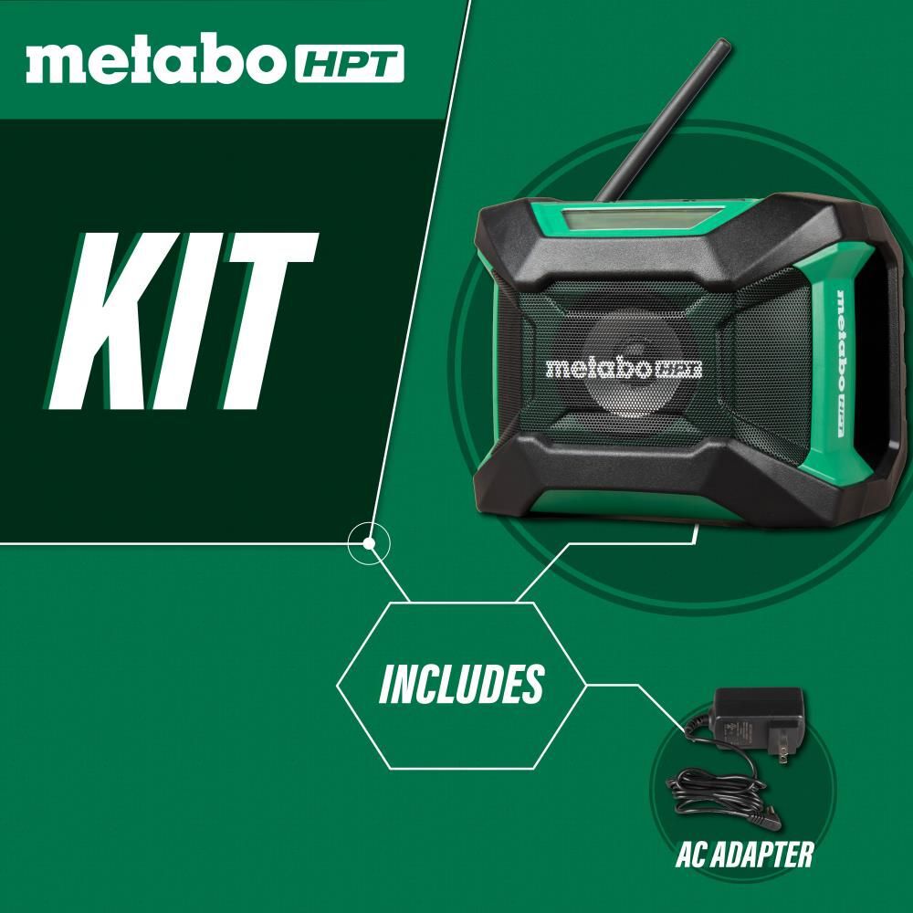Metabo HPT 18V MultiVolt Radio Cordless Bluetooth (Bare Tool), large image number 3