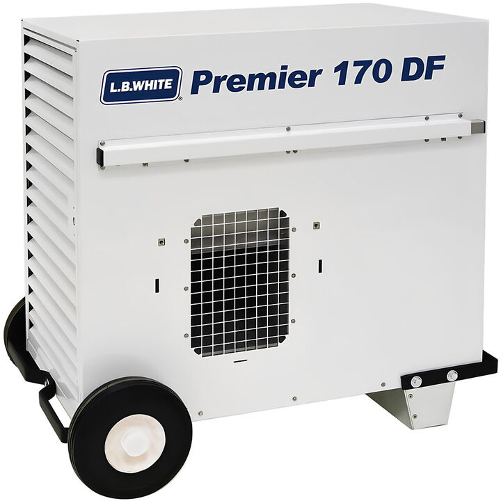 LB White Premier Enclosed flame Ductable Dual Fuel - LP/NG 170k BTU heater