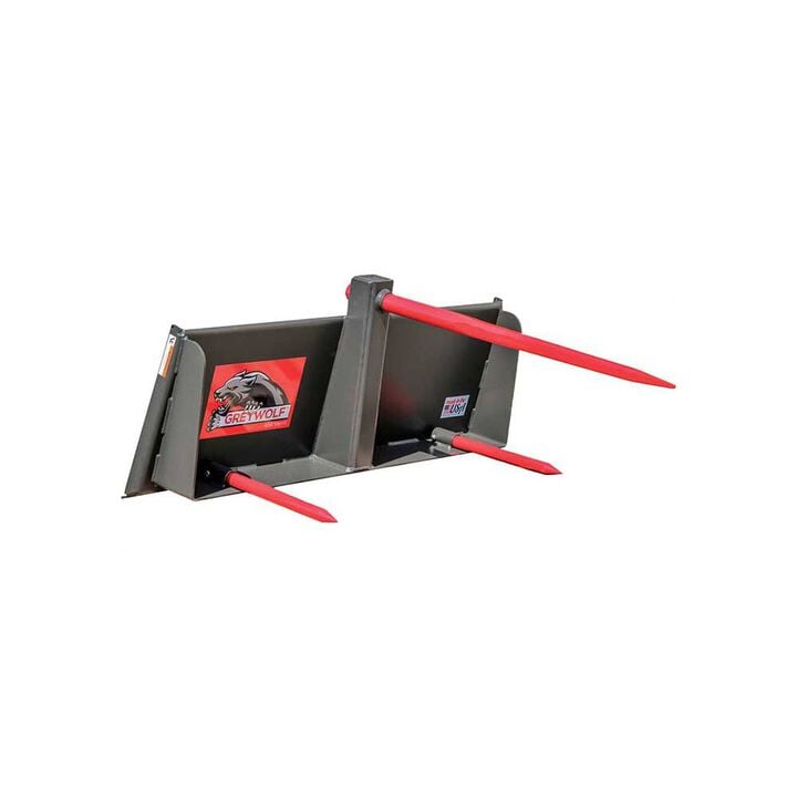 GreyWolf Attachments Skid Steer Bale Spear Attachment, large image number 2